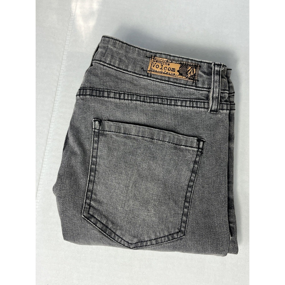 Volcom Slim Straight Gray Jeans Women's 9